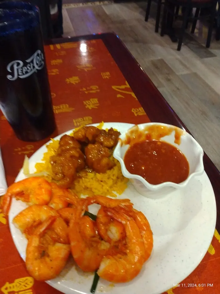 Steamed Shrimp General Tao's Chicken
